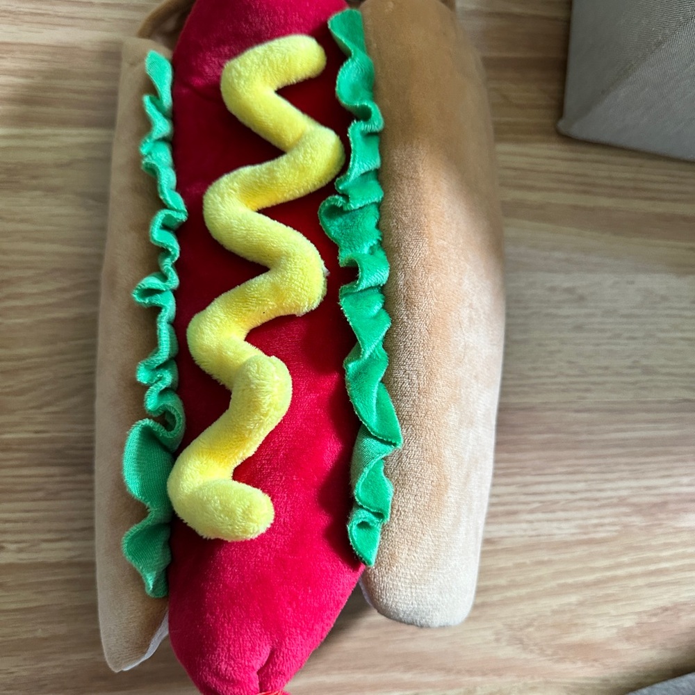 Plush Hot Dog Dog costume